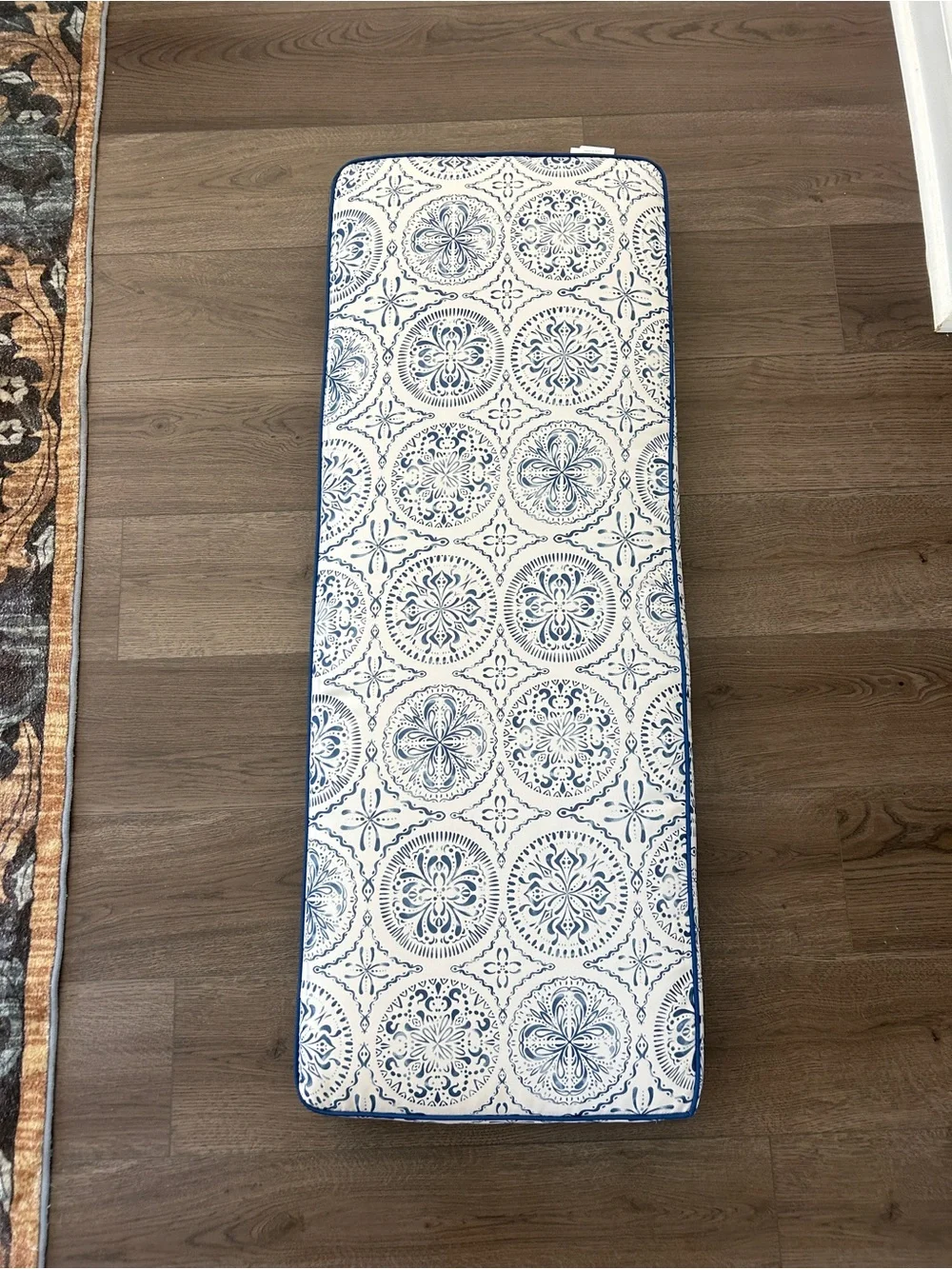 Tommy Bahama Blue & White Medallion Outdoor/Patio Cushion